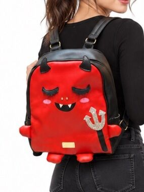 Betsey Johnson Red Devil Kawaii
Spooky Cute Goth Halloween Backpack